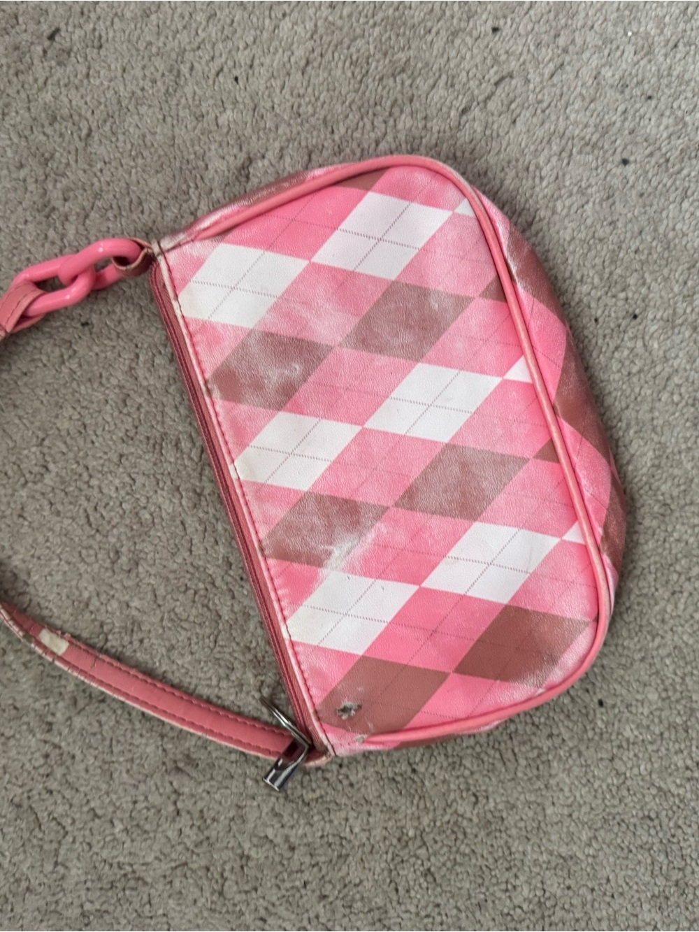 wild fable Pink Argyle Mini Wristlet